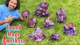 Amethyst Crystals Found in Cavern in Canada!  Once in a lifetime pocket!!