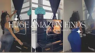 Amazon Makeup Vanity Review | Makeup Vanity Tour + Room Make Over
