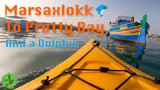 Kayak Malta - M'Xlokk to Pretty Bay Birzebbuga and a Dolphin