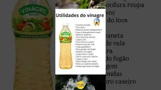 UTILIDADES DO VINAGRE😲#dicasdesa&uacute;de #saude #bemestar #dicas #dicasdesa&uacute;de