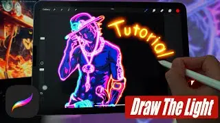 How to Paint Glowing Light Effects in Procreate | Ace One Piece