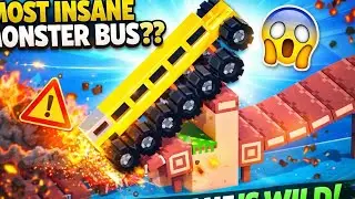 Monster Bus on a Broken Bridge! 😱 Walkthrough gameplay 17 level Mix