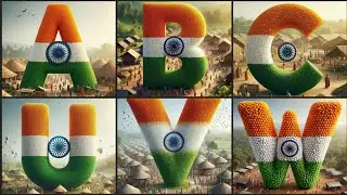 Celebrating the Indian Flag | Creative ABCD Designs #independenceday #abcd #republicday