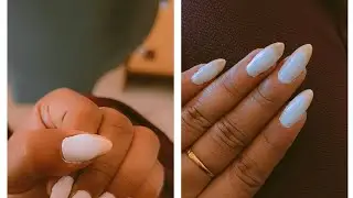 Pretty nail extension easy tips #nailart #youtube #easy #nails #extension #white #nailartist 