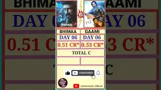 Bhimaa vs. Gaami Box Office Collection Day 6 | #bhimaa #gaami #gopichand #vishwaksen #shorts