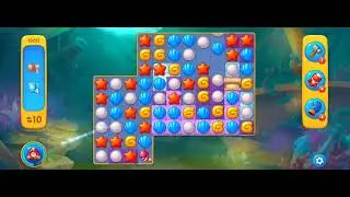 Fishdom Easy Level 15011 (with full seashell  [Super Lightning]) @choraelmin