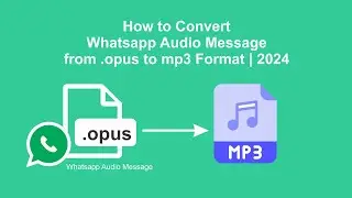 How to Convert OPUS to MP3 File Format  2024