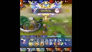 1HP Hayabusa savage outplay | MLBB #shorts #Mobilelegends #savage