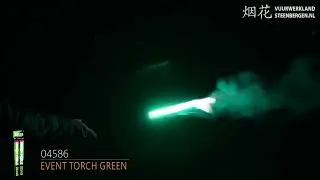 Event Torch Green | Stadionfakkel Groen | Vuurwerklandbestel.nl