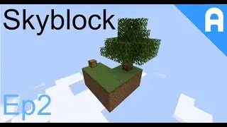 Minecraft Skyblock Ep2, Building a house! Minecraft Skyblock Survival APTIN