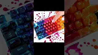 Making Jelly & Fruit Keyboard Keycaps #shorts #DIY #youtubeshorts #oddlysatisfying #fyp #asmr #viral