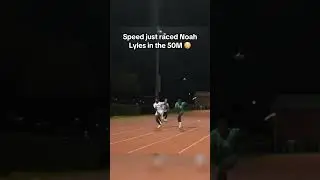 Speed raced Noah Lyles 😳 (via @IShowSpeed) #shorts