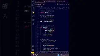 Drawing The Chess Board using Python Turtle #pythonturtle