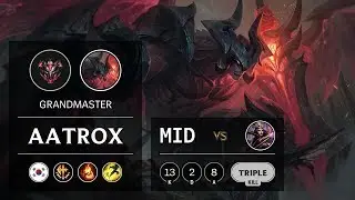 Aatrox Mid vs LeBlanc - KR Grandmaster Patch 9.11