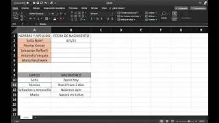 MICROSOFT EXCEL - FUNCI&Oacute;N HOY