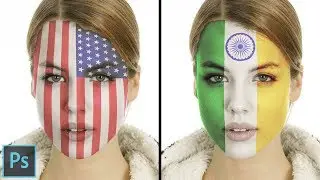 How to Paint Graphics on Face in Photoshop
