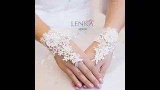 {TERBATAS} SARUNG TANGAN PESTA BROKAT WEDDING PENGANTIN WANITA l BRIDAL GLOVES LENKA STS011