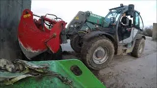 Cutting out silage and shredding vegetables - Farm vlog