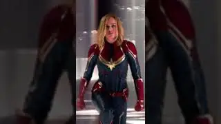 Captain Marvel vs Doctor Doom: Cosmic Power Meets Dark Magic! #marvel #captainmarvel #drdoom #shorts