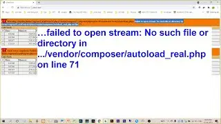 failed to open stream: No such file or directory in ../vendor/composer/autoload_real.php on line 71