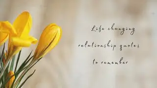 Life changing relationship quotes to remember/ relationship quotes/ quotes about love #quotes