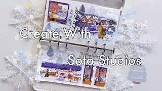 Creative Spreads with Soto Studios🥰 | Scrapbook Supplies| Junk Journaling | Scrapbooking Idea | ASMR
