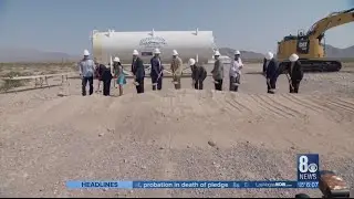 Dignitaries break ground on water pipeline for NLV's Apex Industrial Park