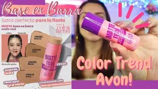 BASE en BARRA MATTE REAL COLOR TREND AVON, Con las 3B?🔥 Pongamosla a aprueba Vale la pena?/EVE TIPS