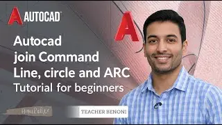 AUTOCAD | join Command Line, circle and ARC | Tutorial for beginners