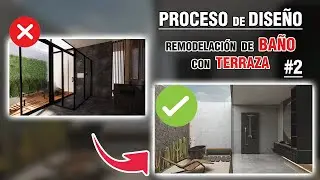 Proceso de diseño para una remodelación de un baño con terraza ¡así quedó al implementar mis ideas!