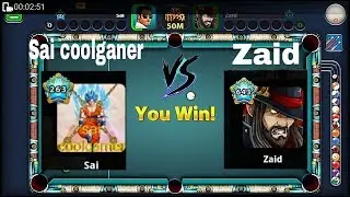 Zaid 645 level - 8 Ball pool zaid 643 vs  sai coolgamer 262 / sai coolgamer