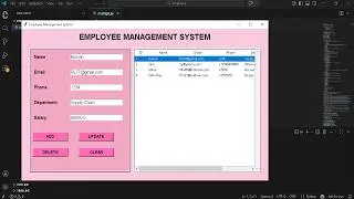 Employee Management System in Python Tkinter and MYSQL | Python Tkinter Project Step-by-Step Guide