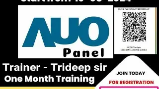 Online AUO Panel Training  with panel internal structure and fault finding . 9853301271