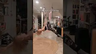 Aerial Yoga Low Ceiling Height - practice at home #aerialyoga