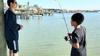 Cayden learning how to cast