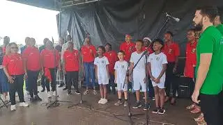 L'hymne olympique interpr&eacute;t&eacute; par l'Ecole de Musique Victor Clet.
