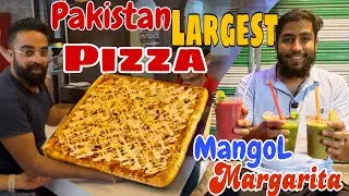 Pakistan Largest Pizza and Mangol Margarita😍 |Hungreez food Vlogs #foodvlog #foodlover 
