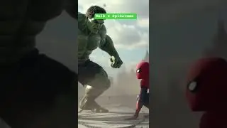 Spider-Man Meets Hulk 😲 #shorts #shortsfeed #viral #trending #hulk #spiderman #marvel