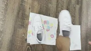 Watch as I clean these WHITE Reebok classic sneakers | ASMR