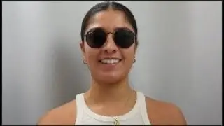 Woman model wearing Ray-Ban Hexagonal RB3548N 002/58 Sunglasses
