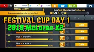 Asphalt 8 FESTIVAL DAY 1 #2018McLARENX2 FULL COMPLETED[How to get festival coins]