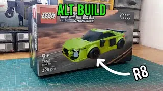I built an Audi R8 with the parts from the lego Dodgo Challenger SRT Hellcat