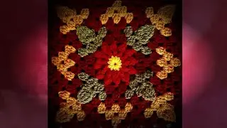 آموزش موتیف قلاب بافی دلنوازان نوع سوم. Crochet a new square motif