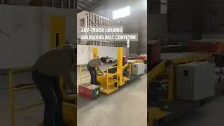 AGV-TRUCK loading unloading belt conveyor, increase productivity