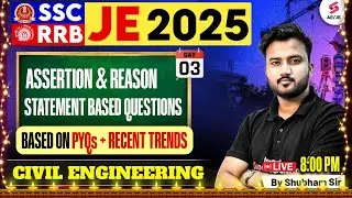 SSC JE/ RRB JE Civil Engineering Classes | SSC JE/ RRB JE Civil Classes by Shubham Sir