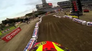 GoPro HD: Cole Seely Practice Lap 2013 February, 2 Monster Energy Supercross From Anaheim, CA