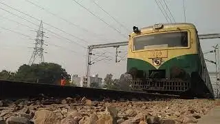 Indian-Railways' locomotive VS slow-motion camera - PASSANGER-TRAIN PASSING SlowMo