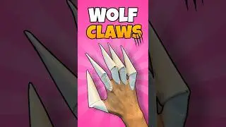 How to Make a Paper Wolf Claws 😱 #shorts