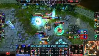 TSM Bjergsen Karma Pentakill - TSM vs CLG - 2014 NA LCS Spring Semifinal
