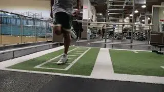 Basketball speed and agility training two to one footwork drill